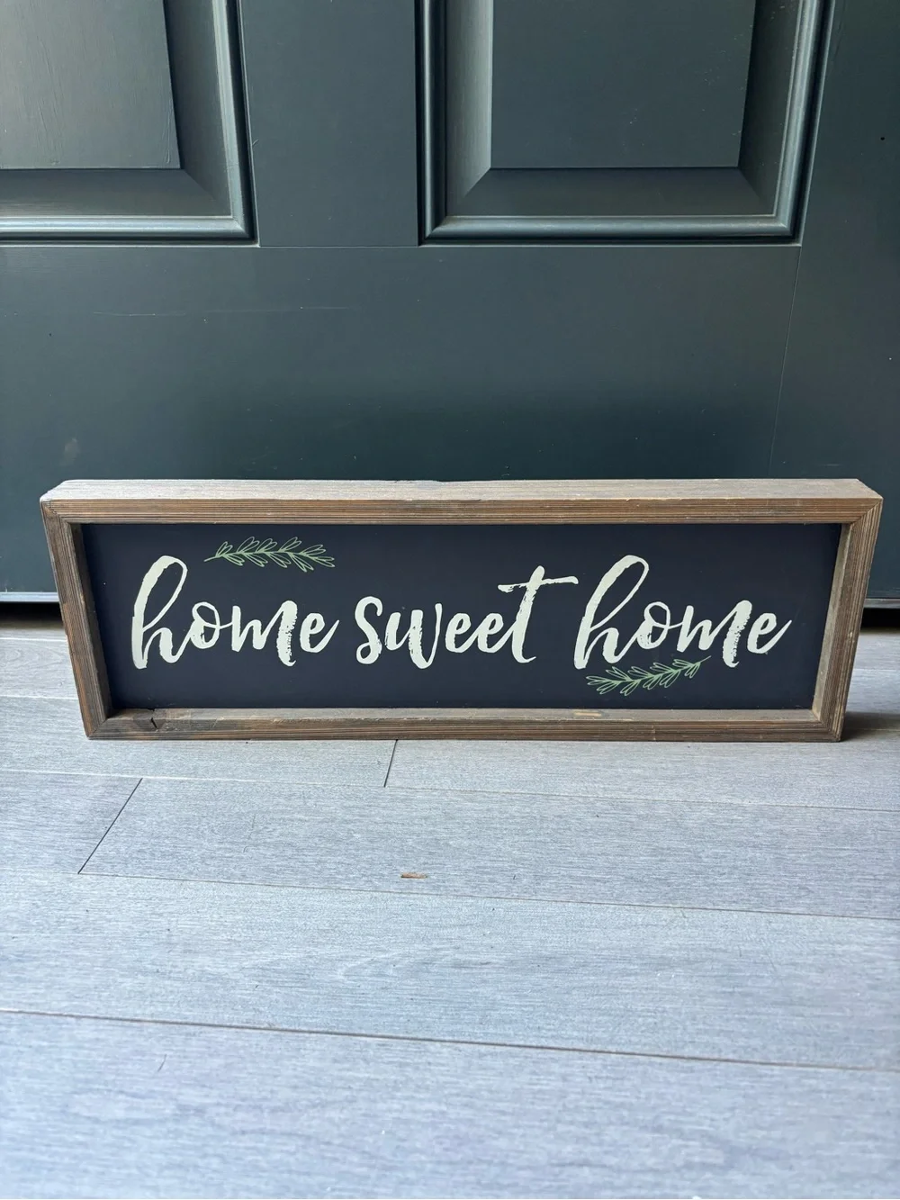 Wooden Farmhouse Home Sweet Home Framed Hanging Wall Sign Table Top Decor